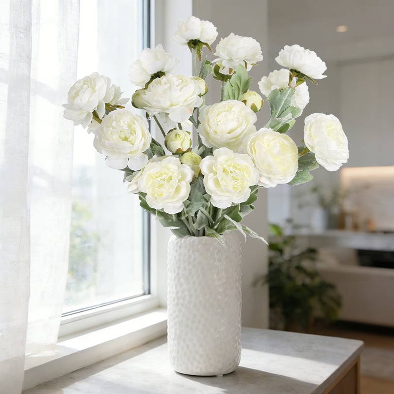 🌸 Lifelike Luxury Peony Flowers – The best gift for Mother's Day! 💐✨