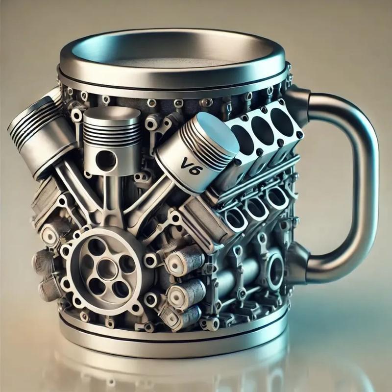 🚗Engine-themed coffee mug🛠️