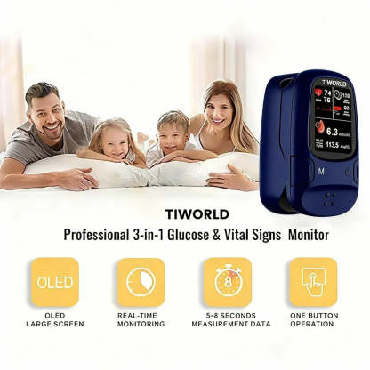 👑2026 Eaily Hot Sale Ends Today: 70% OFF!-Tiworld™ Develops Newly Launched Non-Invasive Smart Glucose Meter-✅made in the USA✅