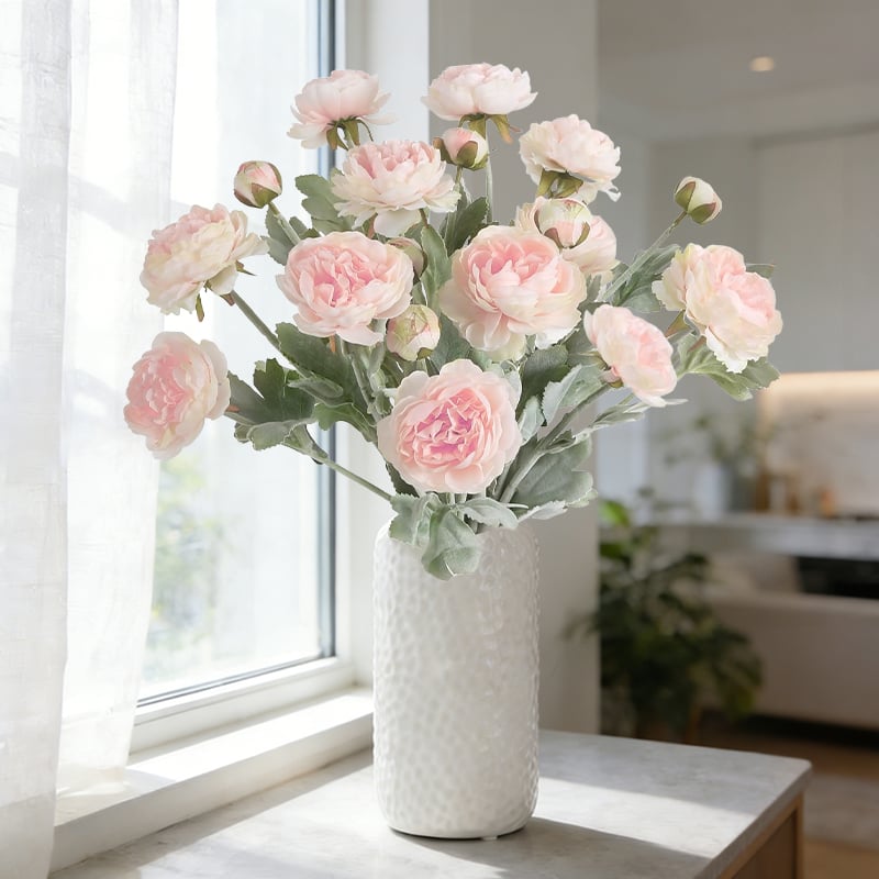 🌸 Lifelike Luxury Peony Flowers – The best gift for Mother's Day! 💐✨