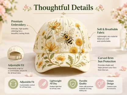 🔥Last Day 49% OFF 🌸🌿 Garden Morning Cap (✨2026 Limited Edition)