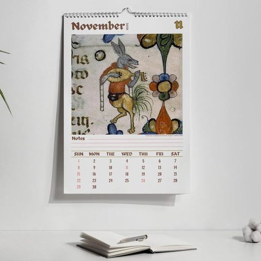​​Ugly Medieval Animals 2026 Wall Calendar