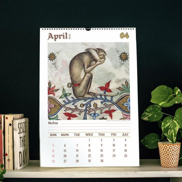 ​​Ugly Medieval Animals 2026 Wall Calendar