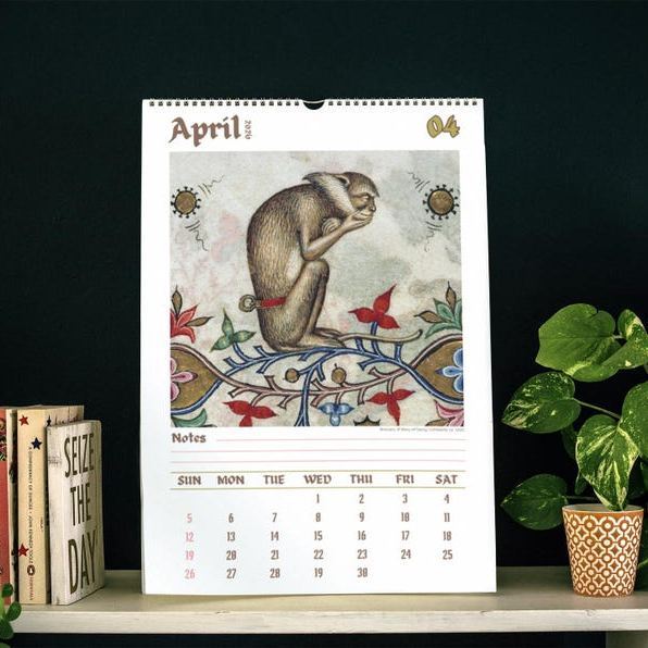 ​​Ugly Medieval Animals 2026 Wall Calendar