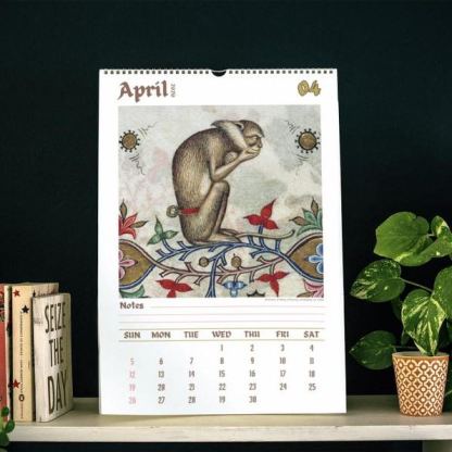 ​​Ugly Medieval Animals 2026 Wall Calendar