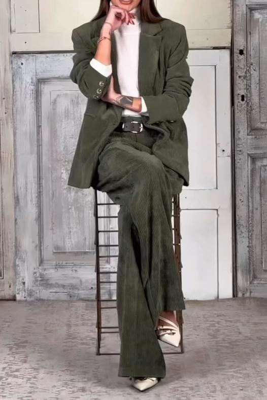 New Arrival 🔥 Women's Casual Corduroy Suit