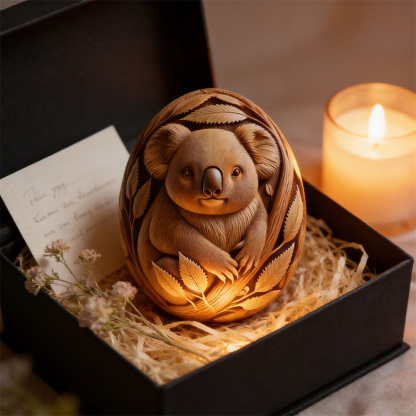 Animal Easter Carving Craft Egg