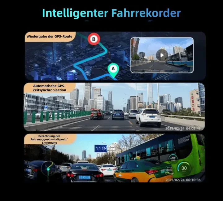 Garmin G980 KI- und sprachgesteuerte Dashcam mit vier Kameras, 360°-Panoramaansicht, 4K Ultra HD-Nachtsicht und GPS-Tracking