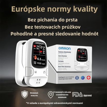 OMRON Neinvazívny glukomer 11-v-1 – Bezbolestné a presné monitorovanie zdravia