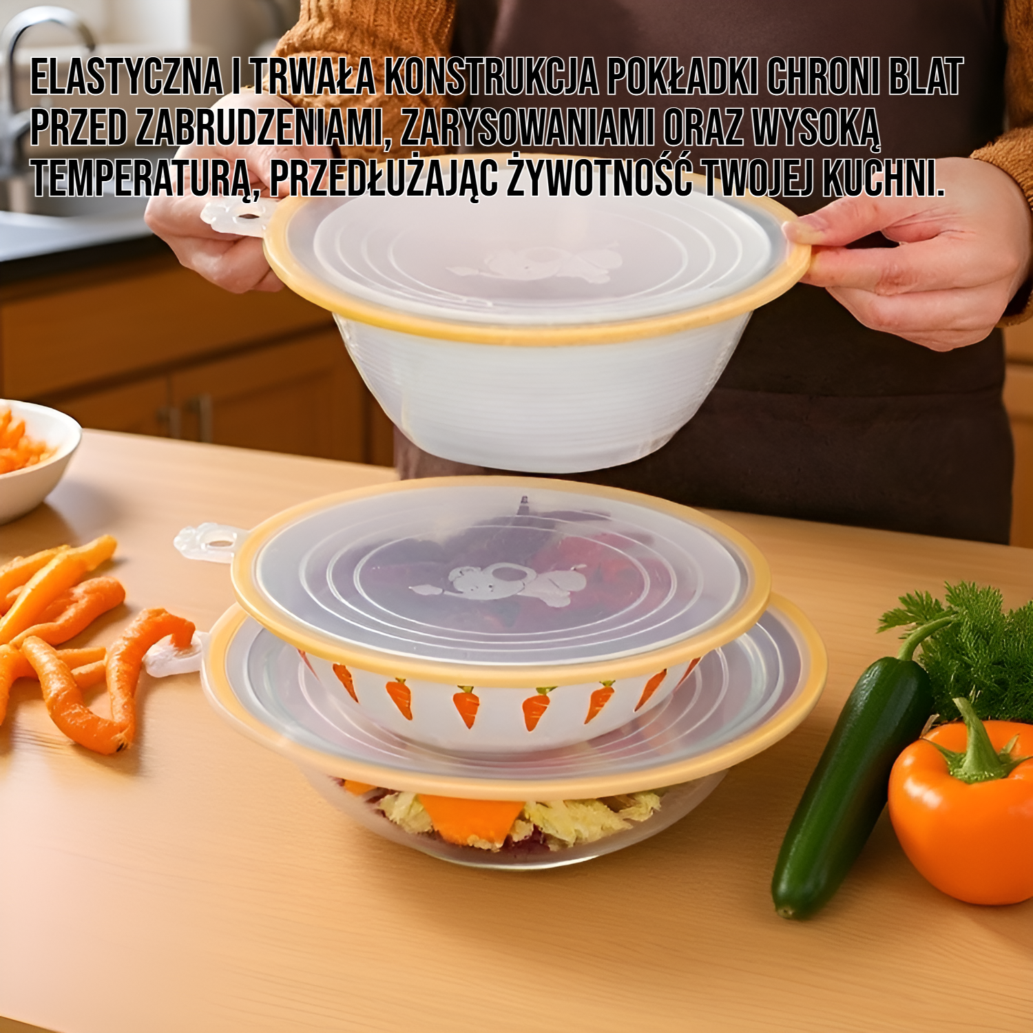 Elastyczna i trwała pokładka z silikonu spożywczego