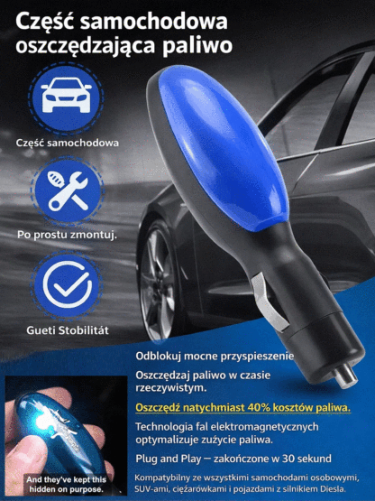 Oszczędzaj paliwo. Podłącz i korzystaj. Samochodowy oszczędzacz paliwa