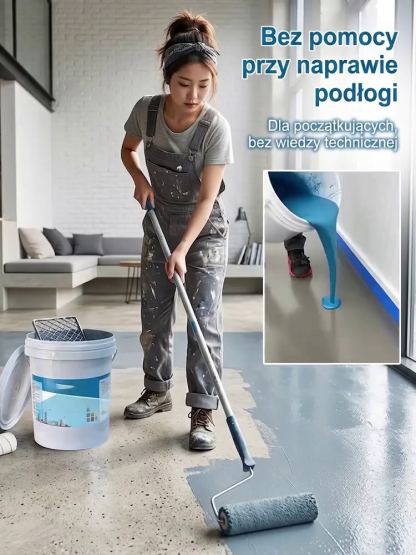 Samopoziomująca farba epoksydowa na bazie oleju do podłóg 🛠️Zapomnij o pęknięciach i brudnych fugach. Wybierz tytanową żywicę epoksydową, którą nałożysz samodzielnie w kilka godzin!