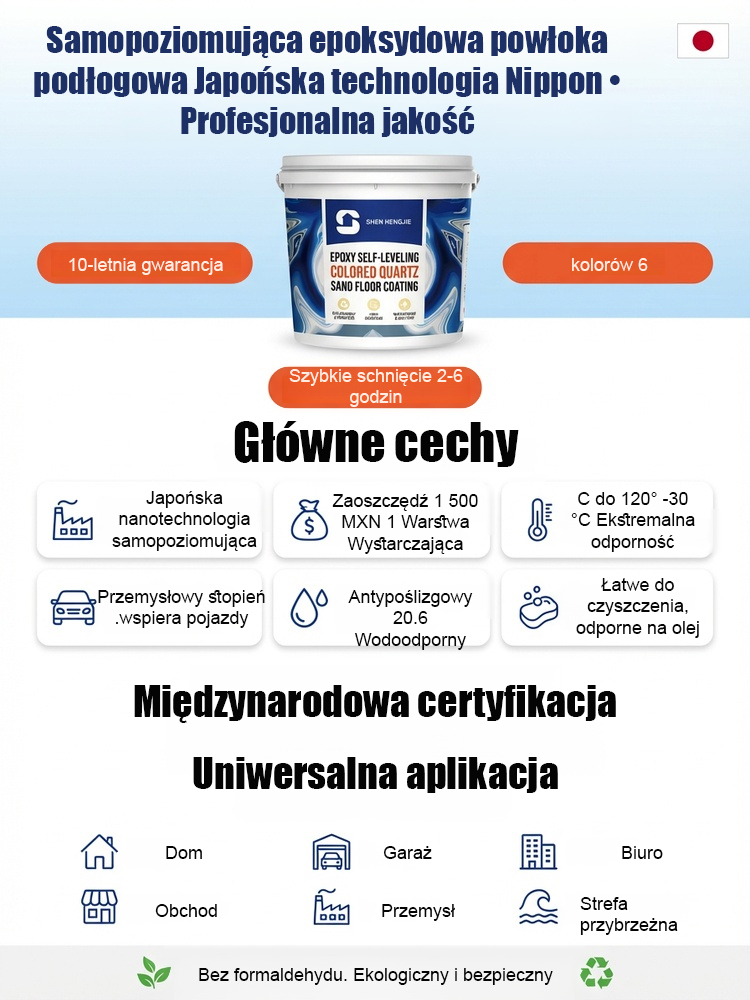 Samopoziomująca farba epoksydowa na bazie oleju do podłóg