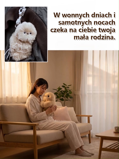 Inteligentna zabawka towarzysząca w formie robotycznego zwierzaka.