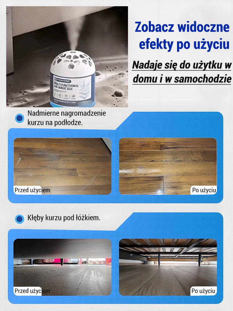 【Pogromca Kurzu】Uniwersalne Magiczne Pudełko Odkurzające