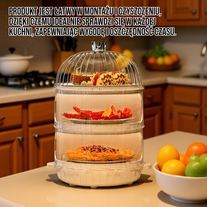 Zbliżenie na materiał wielowarstwowy pokrywy termostatowej