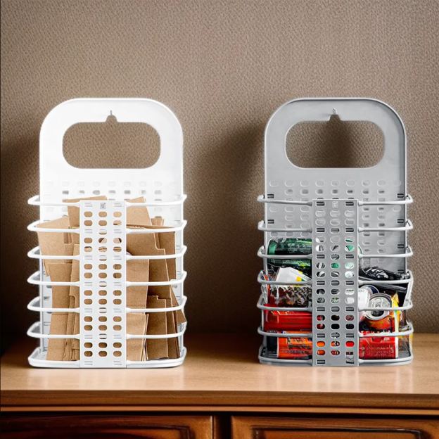 Wandmontierter, faltbarer Wäschekorb