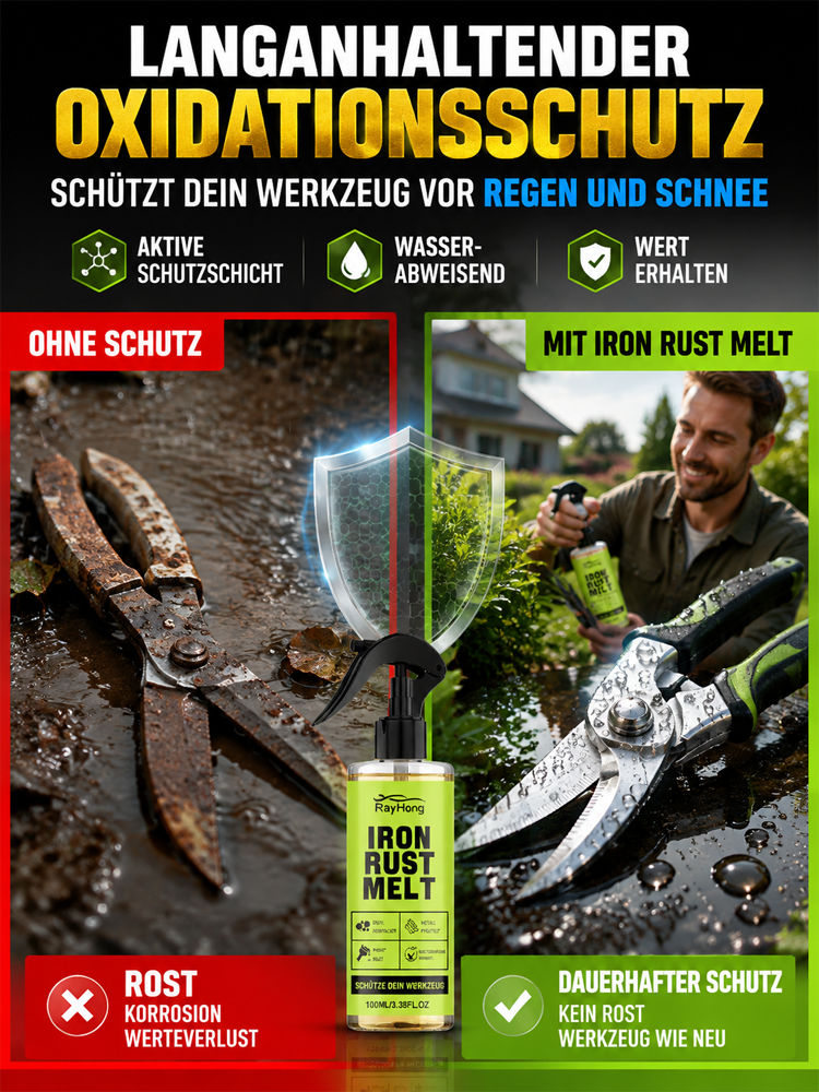 【Schnelle Rostentfernung in 3 Sekunden】Metallrostentferner – Eine Flasche löst alle Rostprobleme，【Rostentfernung + Pflege in einem】
