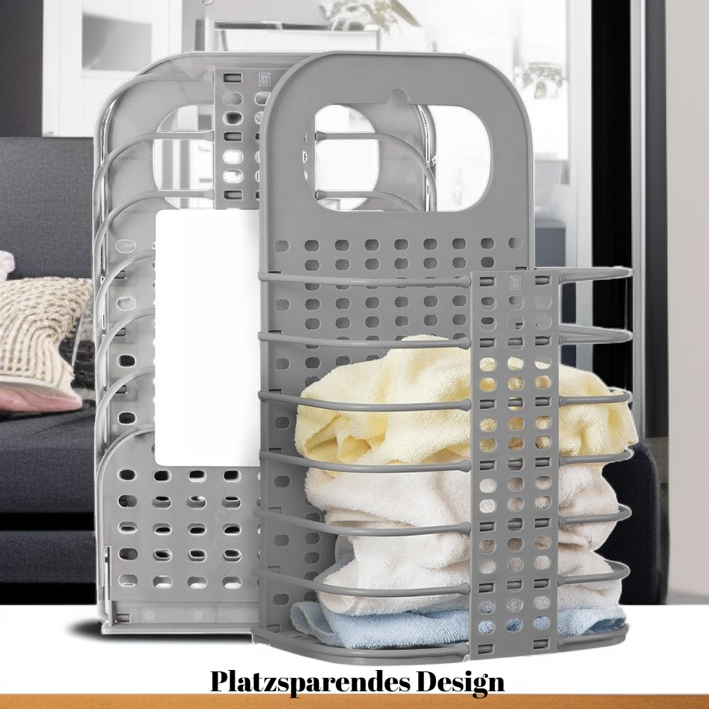 Wandmontierter, faltbarer Wäschekorb