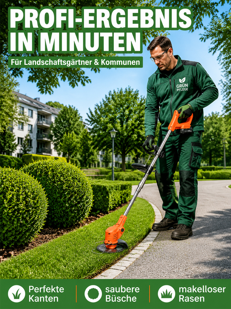 【Amazons meistverkaufter Rasenmäher – Über 50.000 verkaufte Einheiten!】5x höhere Mähleistung: Mähen Sie 100 Quadratmeter in nur 3 Minuten – ganz ohne Bücken!【1880 W Akku-Leistung (1 kaufen, 8 gratis)】