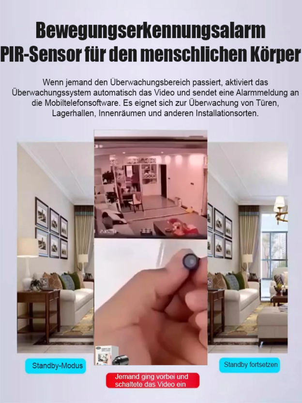 【Ultra-Langzeitbetrieb 900 Tage】Kabellose Fernüberwachungskamera