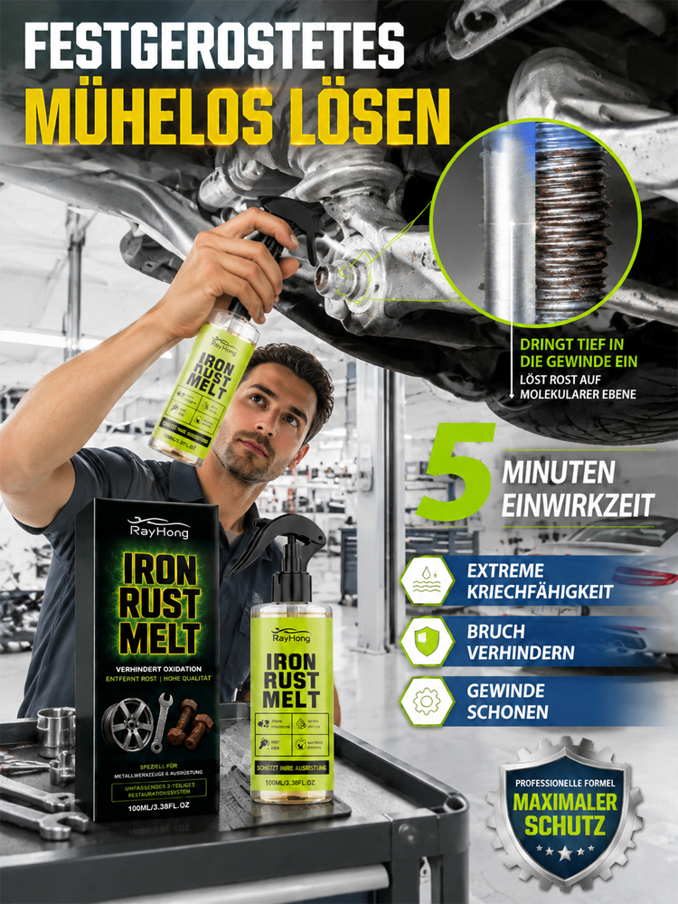 【Schnelle Rostentfernung in 3 Sekunden】Metallrostentferner – Eine Flasche löst alle Rostprobleme，【Rostentfernung + Pflege in einem】