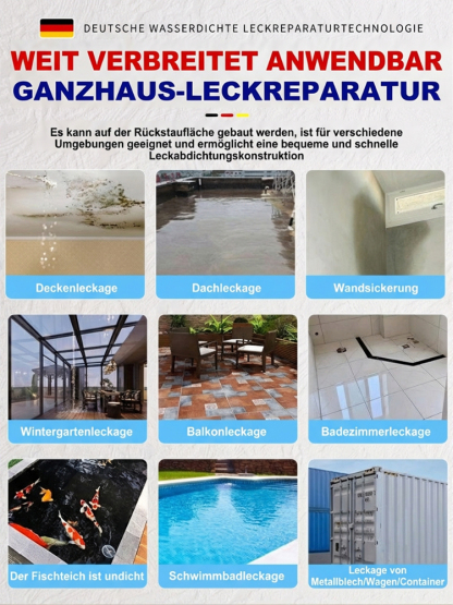 🇪🇺 EU-zertifiziert, umweltfreundlich, ungiftig – stoppt Lecks mit einem Auftrag🔥 Hitzebeständig, alterungsbeständig, dauerhaft wasserdicht – reißt nicht, löst sich nicht🛁 Für Bad, Rohre, Dach & Wände – 30 Jahre lang keine Probleme mehr.