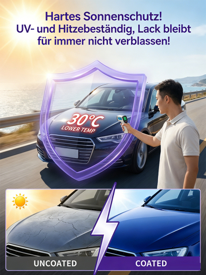 Lassen Sie Ihren 20 Jahre alten Wagen im Neuwagenglanz erstrahlen! Sprühen, wischen, staunen. UV-Schutz, Anti-Regen und Kratzfestigkeit in einer Flasche. 🛡️Der ultimative Abperl-Effekt! Schmutz hat keine Chance – weniger waschen, mehr glänzen. 🌊