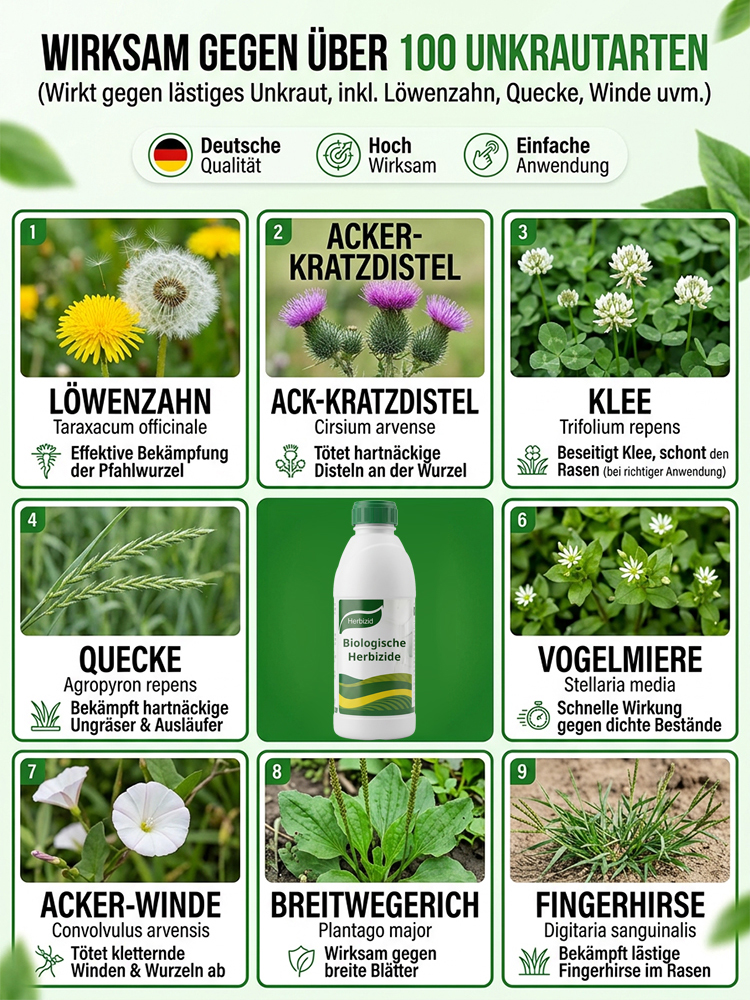 Unkraut radikal vernichten: Profi-Konzentrat schützt Bäume und wirkt bis zur Wurzel 🌿🌳Retten Sie Ihren Garten: Schnelle Wirkung gegen hartnäckiges Unkraut ohne Herumzupfen 🏡genial