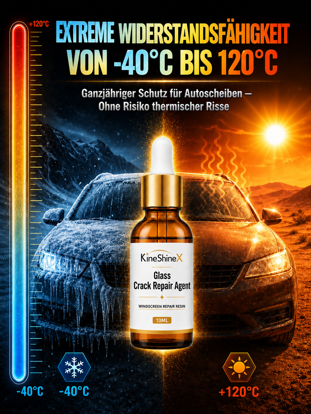 Nano-Glasreparaturharz (10ml) – Deutsche CeO₂-Technologie mit Brechungsindex 1.52 & EU-Zertifikat – Räumungsverkauf