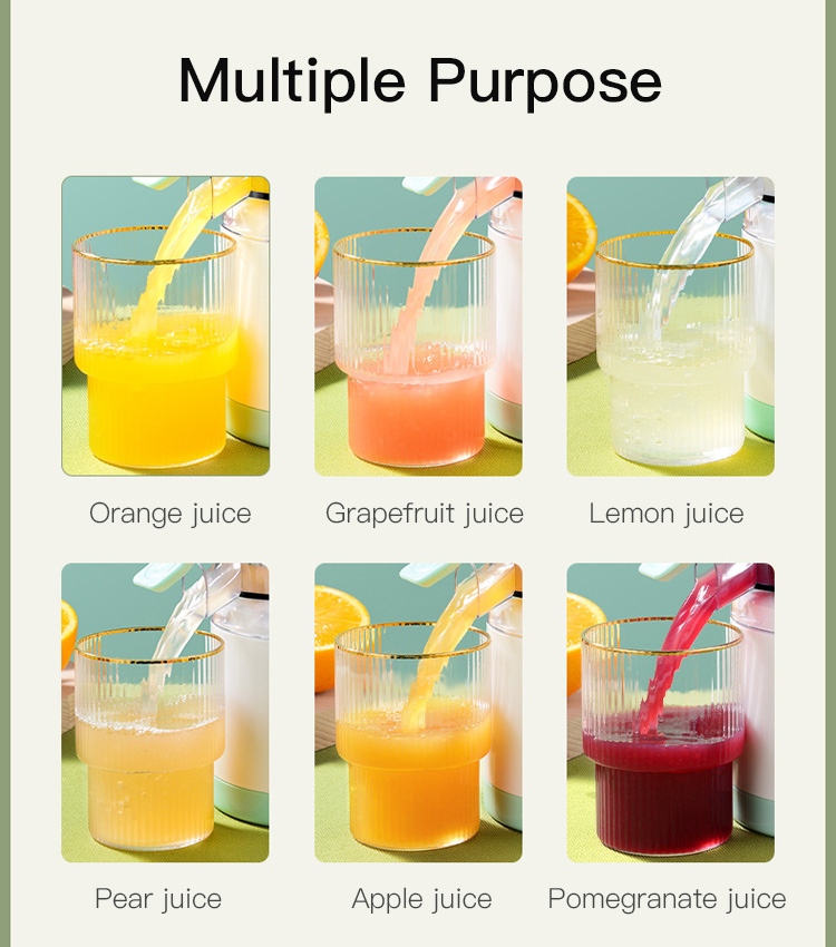 [Labor-Geprüft] 🍹 Kabellose Elektrische 2-in-1 Saftpresse & Zitruspresse | 95% Saftausbeute, Automatische Fruchtfleisch-Trennung & Mühelose Reinigung 🍊