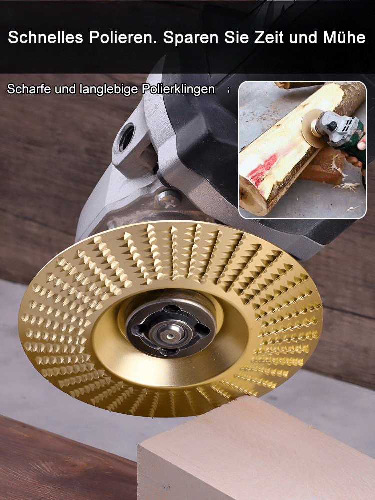 [Profi-Qualität] 🛠️ Premium Holzfrässcheibe für Winkelschleifer (16mm) | Extrem scharfe Klingen, Schnelles Polieren & Maximale Langlebigkeit 🪵
