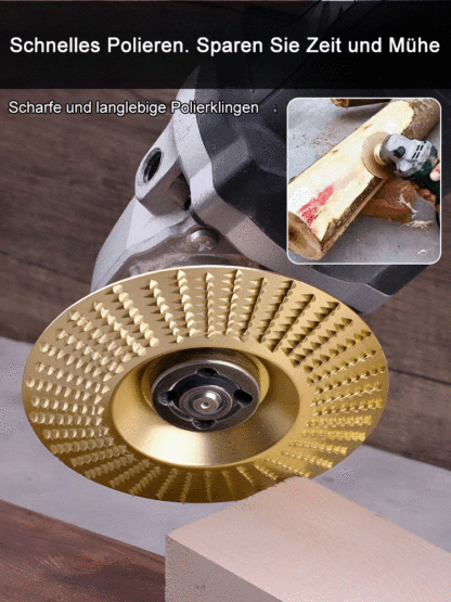[Profi-Qualität] 🛠️ Premium Holzfrässcheibe für Winkelschleifer (16mm) | Extrem scharfe Klingen, Schnelles Polieren & Maximale Langlebigkeit 🪵