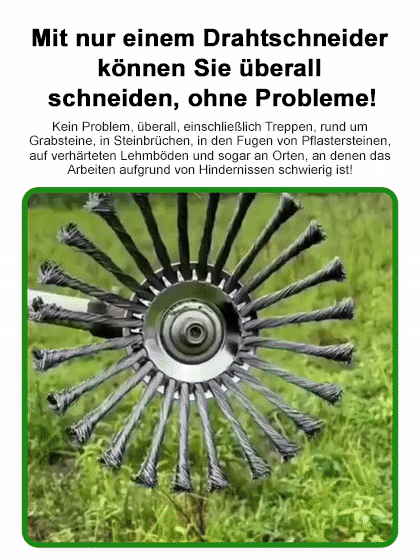 Das Must-Have für den Garten: Extrem robust gegen Moos & Gestrüpp – hält 10x länger 🏡💪Perfekt für Akku-Rasentrimmer: 15cm Durchmesser maximiert Ihre Effizienz und Laufzeit 🔋🚀