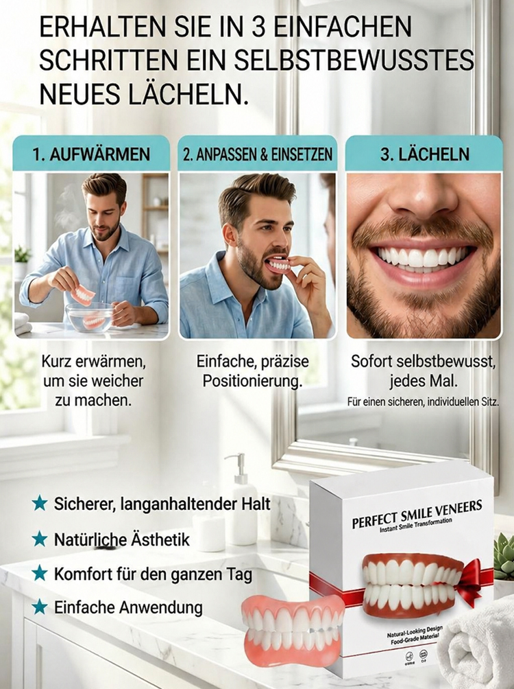 Kaufe 1 und erhalte 1 gratis!🔥 Kaufe 2 und erhalte 2 gratis!🔥Rabatte sind nicht jeden Tag verfügbar.🚨Natürlich wie echte Zähne: Die diskrete Lösung für Ihr schönstes Lächeln 😊🌟