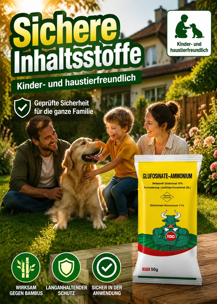 Professionelles Unkrautgranulat (50g) – 99,2% Wirksamkeit mit Tiefenwirkung bis zur Wurzelspitze – Geprüfte Qualität gegen Bambus, Brennnessel & Brombeeren – Direkt gebrauchsfähig ohne Mischen – Sonderaktion solange der Vorrat