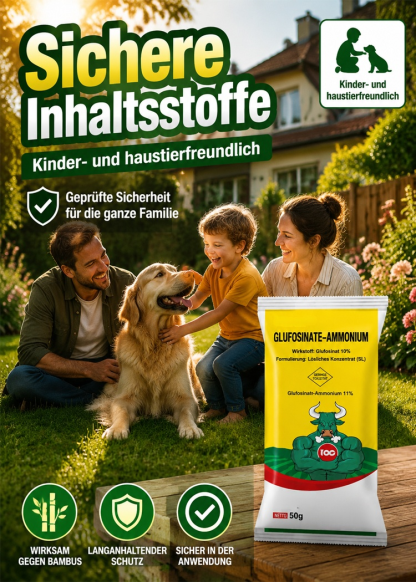 Professionelles Unkrautgranulat (50g) – 99,2% Wirksamkeit mit Tiefenwirkung bis zur Wurzelspitze – Geprüfte Qualität gegen Bambus, Brennnessel & Brombeeren – Direkt gebrauchsfähig ohne Mischen – Sonderaktion solange der Vorrat