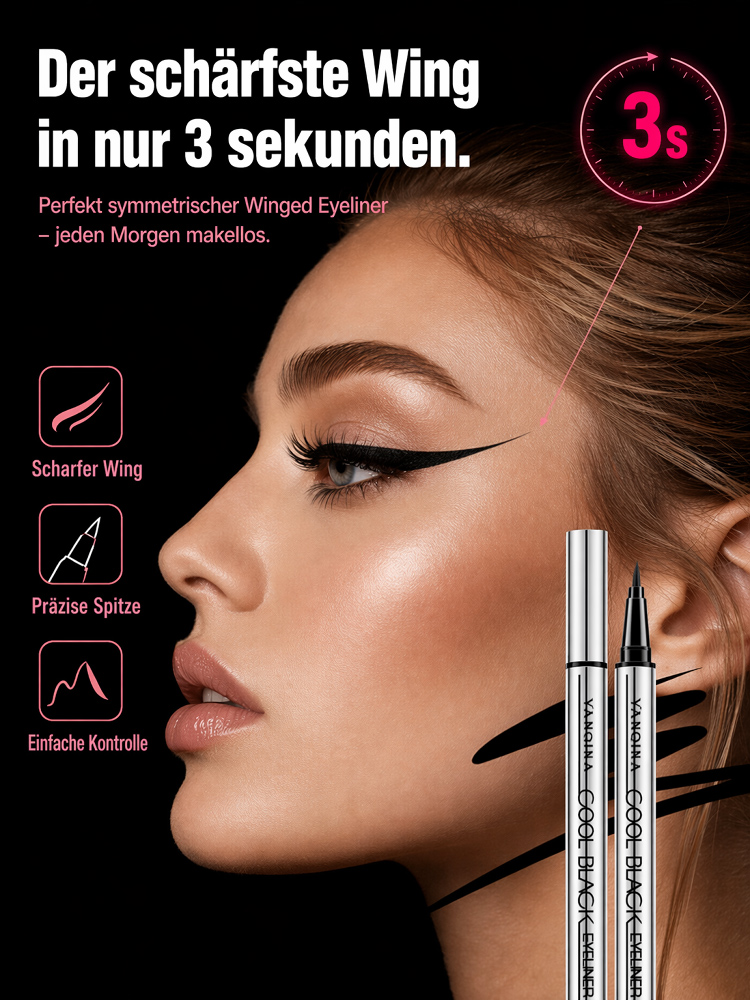 0,01mm Präzisions-Eyeliner mit 3s-Schnelltrocknung | Augenärztlich Getestet & Hypoallergen | Exklusiver Mengenrabatt!