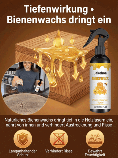 Zweites Leben für Ihre Möbel! Natürliches Bienenwachs entfernt Abnutzung und Risse sofort ✨🪑Tiefenwirkung gegen Austrocknung und Fett – Glanz auf Knopfdruck 🪵In Sekunden: Der unsichtbare Schutzschild für Ihr Zuhause 🚀🛡️