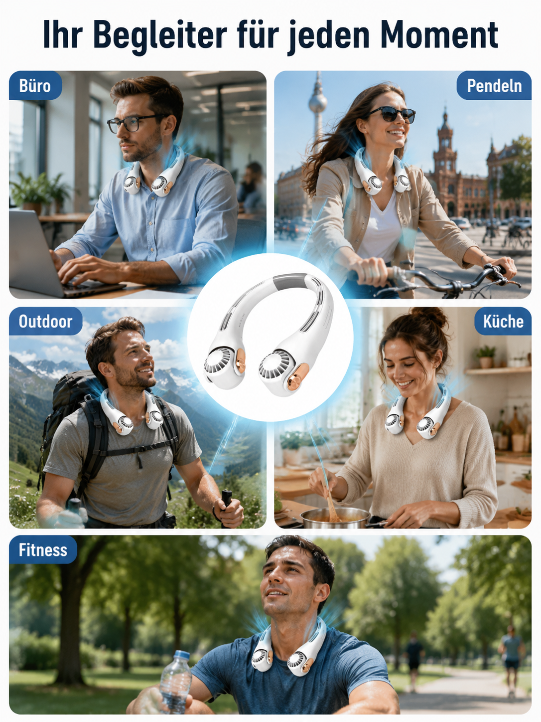 360° KI-Nackenventilator aus medizinischem Silikon  – Beseitigt Hitze in Sekunden! Jetzt bis zu 66% im Familien-Set sparen.