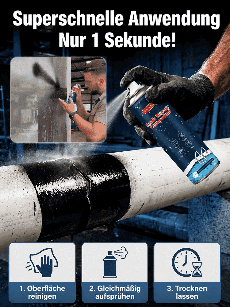 PROFIDICHT 1-Sekunden Hochleistungs-Versiegelungsspray | Deutsche Qualität & -20°C bis 80°C Beständigkeit | Letzter Lagerabverkauf Heute!