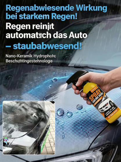 Lassen Sie Ihren 20 Jahre alten Wagen im Neuwagenglanz erstrahlen! Sprühen, wischen, staunen. UV-Schutz, Anti-Regen und Kratzfestigkeit in einer Flasche. 🛡️Der ultimative Abperl-Effekt! Schmutz hat keine Chance – weniger waschen, mehr glänzen. 🌊