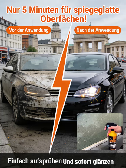 Lassen Sie Ihren 20 Jahre alten Wagen im Neuwagenglanz erstrahlen! Sprühen, wischen, staunen. UV-Schutz, Anti-Regen und Kratzfestigkeit in einer Flasche. 🛡️Der ultimative Abperl-Effekt! Schmutz hat keine Chance – weniger waschen, mehr glänzen. 🌊