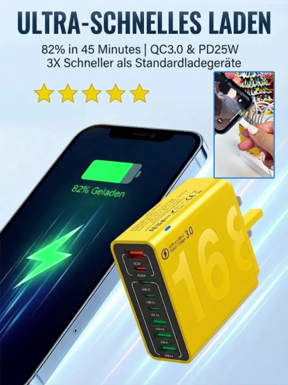 50% schneller laden! PD 30W & QC 3.0 für 8 Geräte gleichzeitig ⚡Die Ladestation 2026: Ein Hub für alles – von iPhone bis Laptop 📱💻Sicheres Schnellladen: Intelligente Chips schützen Ihre Akkus rund um die Uhr 🛡️