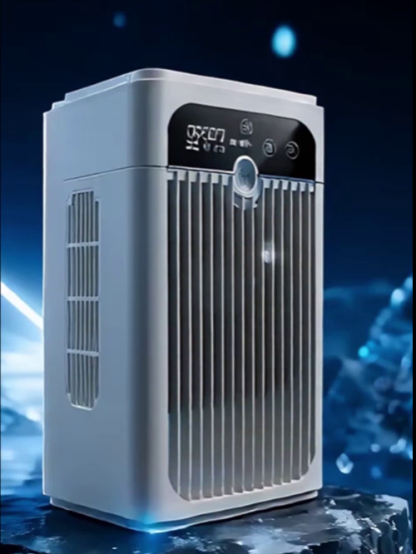 🔥 Schluss mit Sommerhitze! | 🧊 Eisnebel Mobiler Luftkühler mit LED-Display | 🌱 A+++ Eco-Sparmodus (Nur 0,1 kWh für 10 Std. Dauerbetrieb)