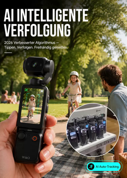 Gimbal-Kamera mit 6-Achsen-Gyroskop – 50% Rabatt auf Komplett-Set!