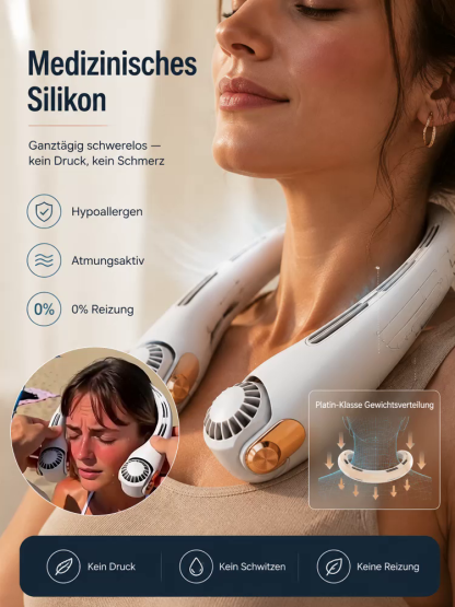 360° KI-Nackenventilator aus medizinischem Silikon  – Beseitigt Hitze in Sekunden! Jetzt bis zu 66% im Familien-Set sparen.