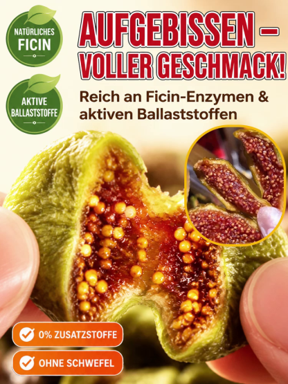 Hochgelegene Grüne Bio-Feigen 100% Natur — 0% Zuckerzusatz & Ungeschwefelt — Räumungsverkauf: Bis zu 6 Stück im Sparpaket!