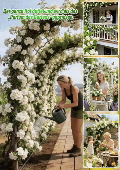 🏆 Empfohlen vom Deutschen Gartenbauverband – winterhart, pflegeleicht, ideal für Anfänger🌼 Gefüllter Jasmin mit intensivem Duft – dein persönliches Duftparadies zu Hause🌿 Blüht das ganze Jahr über – duftende Blüten für Balkon und Wohnung