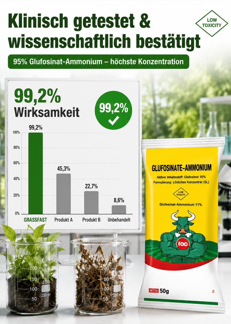Professionelles Unkrautgranulat (50g) – 99,2% Wirksamkeit mit Tiefenwirkung bis zur Wurzelspitze – Geprüfte Qualität gegen Bambus, Brennnessel & Brombeeren – Direkt gebrauchsfähig ohne Mischen – Sonderaktion solange der Vorrat